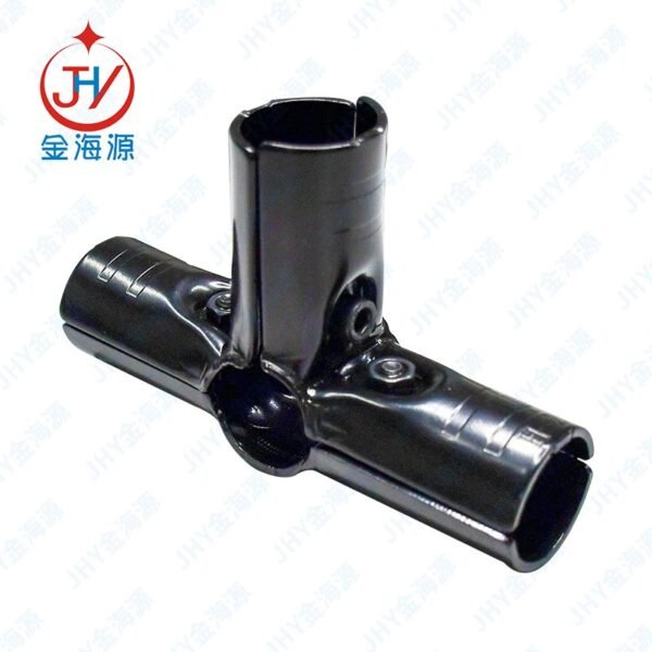 Hot Sale HJ-3 Shelf Lean Tube Connector Industrial Lean System Pipe Accessories Metal Joints Trolley Pipe Clamp - Image 2