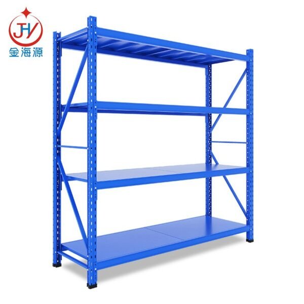 Warehouse Light-Duty Angle Iron Multi-Level Cargo Storage Stacking Racks & Shelves