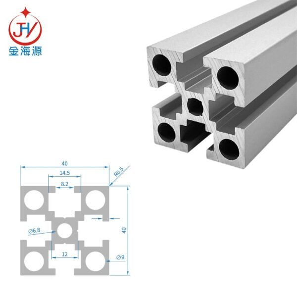 profile aluminum alloy lean pipe / aluminium lean tube for low-cost automated assembly