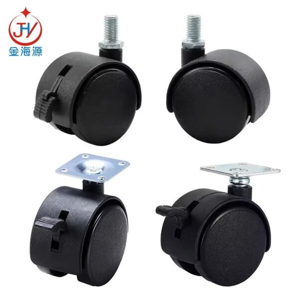 Furniture Hardware Trolley Casters with Plate Heavy Duty Industrial Equipment Castor Wheels - Image 3