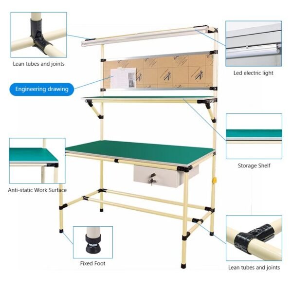 Efficient Factory Production with Bilateral Workbench Tables - Image 5