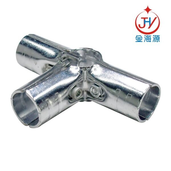 chrome-plated joint lean tube connector for 28mm lean system HJ-3