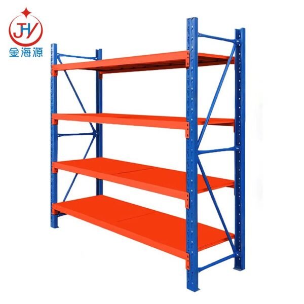 Custom Warehouse Cargo Storage Long Span Medium Duty Type Rack Shelves System