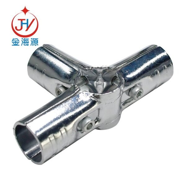 chrome-plated joint lean tube connector for 28mm lean system HJ-3 - Image 2