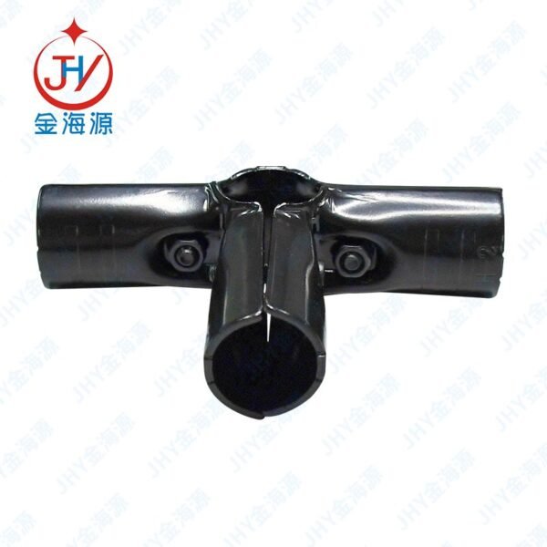 Hot Sale HJ-3 Shelf Lean Tube Connector Industrial Lean System Pipe Accessories Metal Joints Trolley Pipe Clamp